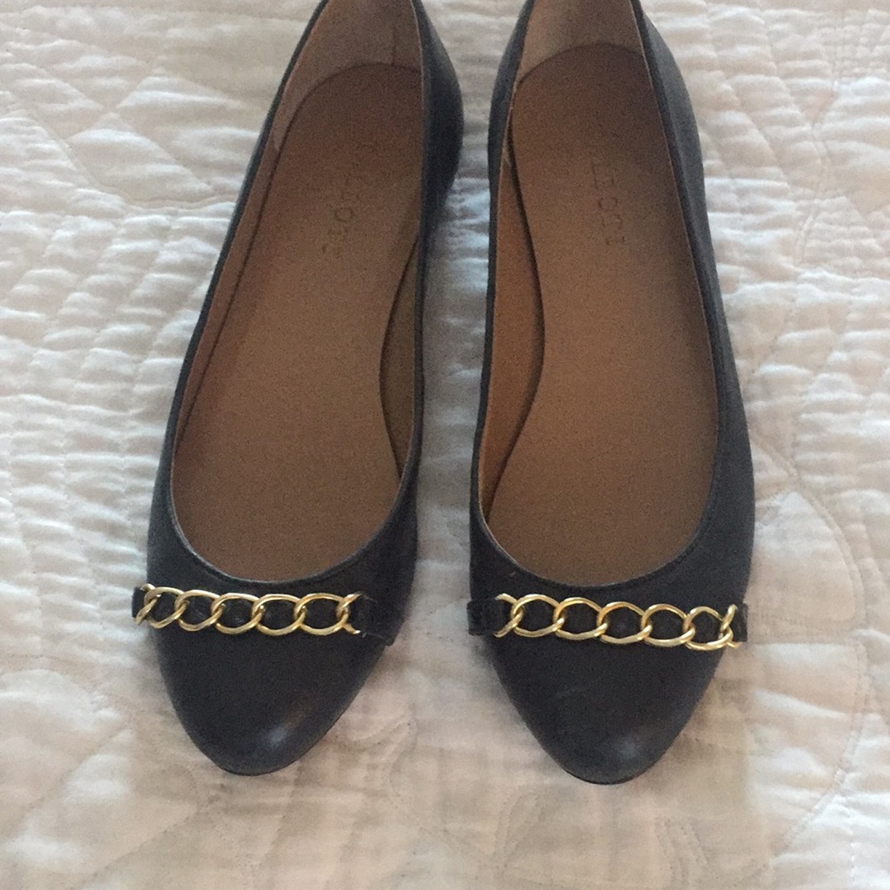 Talbots Blue Leather Flats